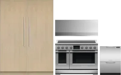 5 Piece Package Includes Refrigerator, Freezer, Range, Hood And Dishwasher